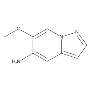 6-Methoxypyrazolo[1,5-A]pyridin-5-amine结构式