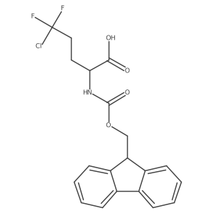 5-chloro-2-({[(9H-fluoren-9-yl)methoxy]carbonyl}amino)-5,5-difluoropentanoic acid Structure