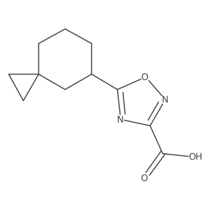 5-{Spiro[2.5]octan-5-yl}-1,2,4-oxadiazole-3-carboxylic acid Structure