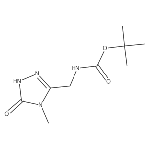 tert-butyl N-[(4-methyl-5-oxo-4,5-dihydro-1H-1,2,4-triazol-3-yl)methyl]carbamate Structure