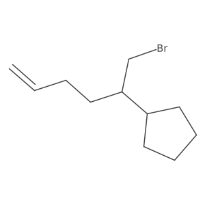 (1-Bromohex-5-en-2-yl)cyclopentane Structure