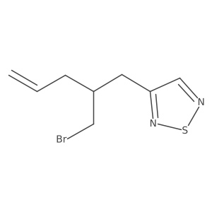 3-[2-(Bromomethyl)pent-4-en-1-yl]-1,2,5-thiadiazole结构式