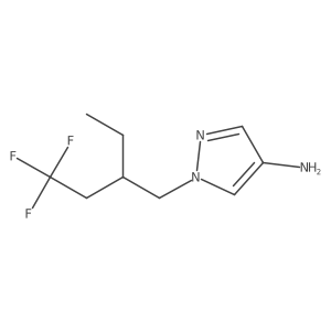 1-(2-ethyl-4,4,4-trifluorobutyl)-1H-pyrazol-4-amine Structure