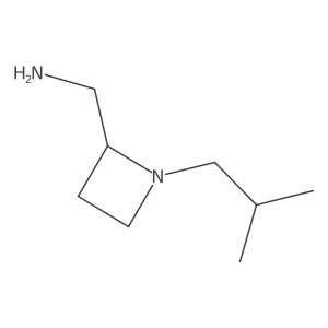 [1-(2-Methylpropyl)azetidin-2-yl]methanamine Structure