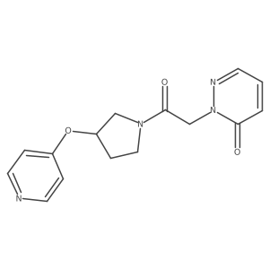 2-(2-oxo-2-(3-(pyridin-4-yloxy)pyrrolidin-1-yl)ethyl)pyridazin-3(2H)-one Structure