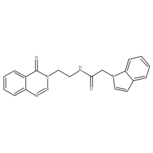 2-(1H-indol-1-yl)-N-(2-(4-oxobenzo[d][1,2,3]triazin-3(4H)-yl)ethyl)acetamide结构式