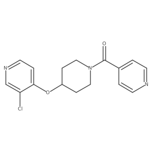(4-((3-Chloropyridin-4-yl)oxy)piperidin-1-yl)(pyridin-4-yl)methanone结构式