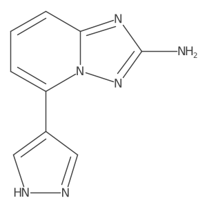 5-(1H-Pyrazol-4-yl)[1,2,4]triazolo[1,5-a]pyridin-2-amine结构式