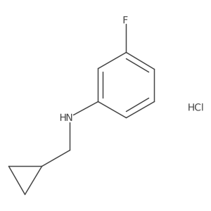 N-(cyclopropylmethyl)-3-fluoroaniline hydrochloride Structure
