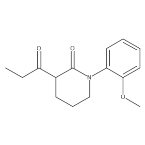 1-(2-Methoxyphenyl)-3-propanoylpiperidin-2-one Structure