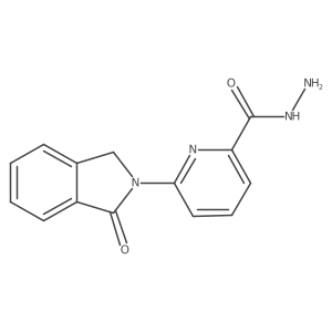 6-(1,3-Dihydro-1-oxo-2H-isoindol-2-yl)-2-pyridinecarboxylic acid hydrazide结构式