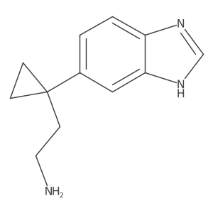 2-[1-(1H-1,3-benzodiazol-5-yl)cyclopropyl]ethan-1-amine Structure