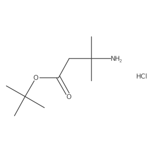 tert-Butyl 3-amino-3-methylbutanoate hydrochloride Structure
