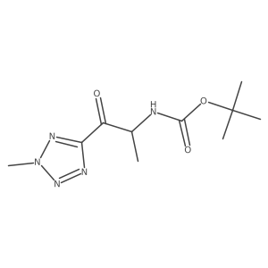 tert-butyl N-[(2S)-1-(2-methyl-2H-1,2,3,4-tetrazol-5-yl)-1-oxopropan-2-yl]carbamate Structure