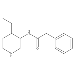 N-(4-ethylpiperidin-3-yl)-2-phenylacetamide Structure