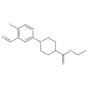 Ethyl 1-(5-fluoro-4-formylpyridin-2-yl)piperidine-4-carboxylate Structure