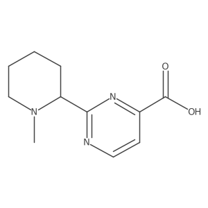 2-(1-Methylpiperidin-2-yl)pyrimidine-4-carboxylic acid Structure