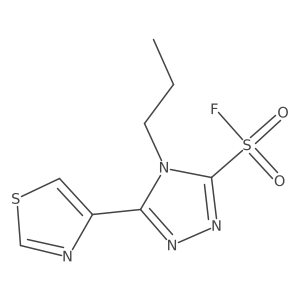 4-propyl-5-(1,3-thiazol-4-yl)-4H-1,2,4-triazole-3-sulfonyl fluoride Structure