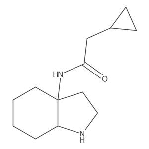 2-cyclopropyl-N-(octahydro-1H-indol-3a-yl)acetamide结构式