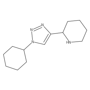 2-(1-cyclohexyl-1H-1,2,3-triazol-4-yl)piperidine结构式