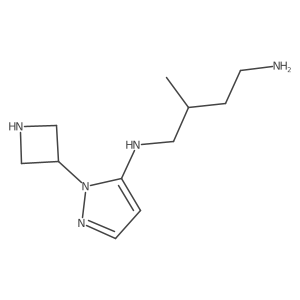 N1-[1-(azetidin-3-yl)-1H-pyrazol-5-yl]-2-methylbutane-1,4-diamine Structure
