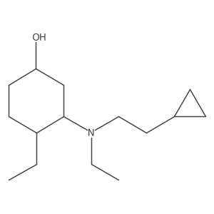 3-[(2-Cyclopropylethyl)(ethyl)amino]-4-ethylcyclohexan-1-ol Structure