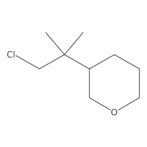 3-(1-Chloro-2-methylpropan-2-yl)oxane Structure