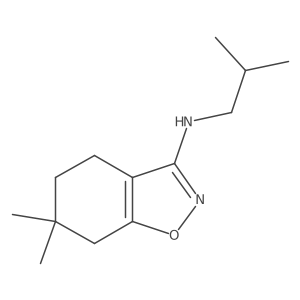 6,6-dimethyl-N-(2-methylpropyl)-4,5,6,7-tetrahydro-1,2-benzoxazol-3-amine Structure