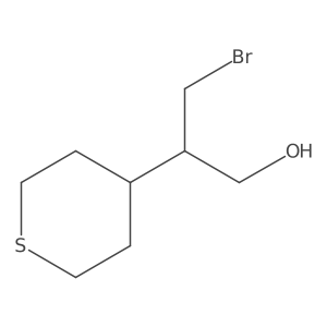 3-Bromo-2-(thian-4-yl)propan-1-ol Structure