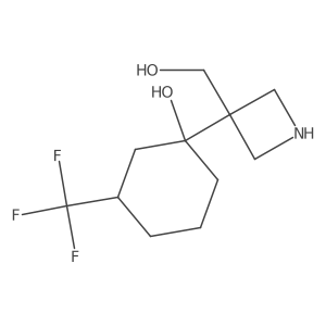 1-[3-(Hydroxymethyl)azetidin-3-yl]-3-(trifluoromethyl)cyclohexan-1-ol结构式