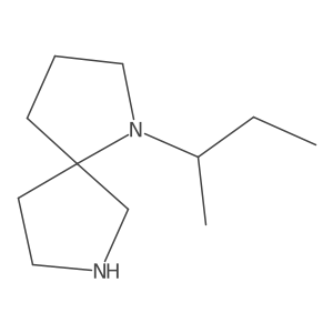 1-(Butan-2-yl)-1,7-diazaspiro[4.4]nonane结构式