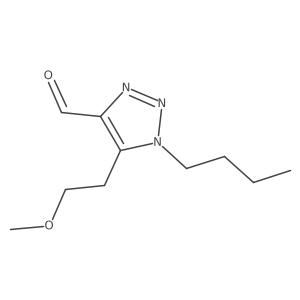 1-butyl-5-(2-methoxyethyl)-1H-1,2,3-triazole-4-carbaldehyde结构式