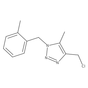 4-(chloromethyl)-5-methyl-1-[(2-methylphenyl)methyl]-1H-1,2,3-triazole结构式