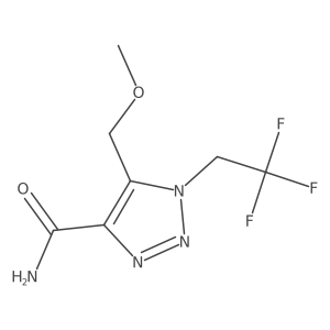 5-(methoxymethyl)-1-(2,2,2-trifluoroethyl)-1H-1,2,3-triazole-4-carboxamide Structure