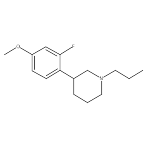 3-(2-Fluoro-4-methoxyphenyl)-1-propylpiperidine Structure