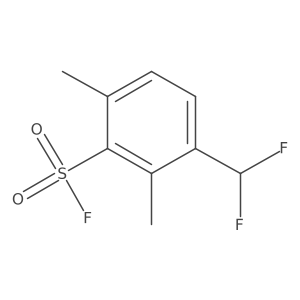 3-(Difluoromethyl)-2,6-dimethylbenzene-1-sulfonyl fluoride结构式