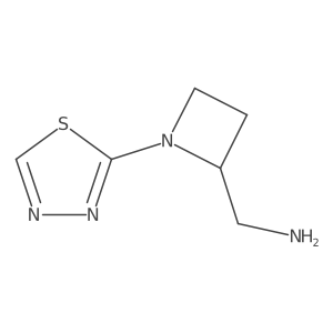 [1-(1,3,4-Thiadiazol-2-yl)azetidin-2-yl]methanamine结构式
