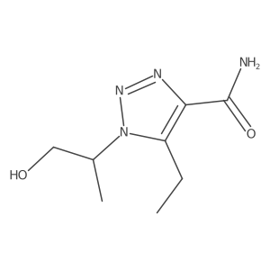 5-ethyl-1-(1-hydroxypropan-2-yl)-1H-1,2,3-triazole-4-carboxamide结构式