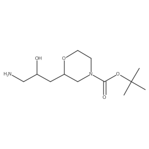 Tert-butyl 2-(3-amino-2-hydroxypropyl)morpholine-4-carboxylate Structure