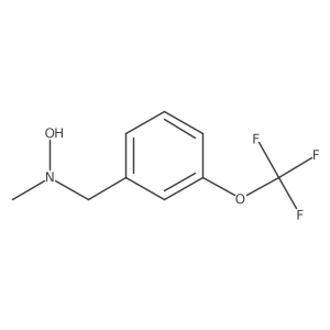 N-methyl-N-{[3-(trifluoromethoxy)phenyl]methyl}hydroxylamine结构式