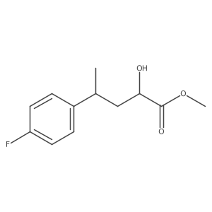 Methyl 4-(4-fluorophenyl)-2-hydroxypentanoate结构式