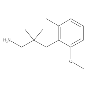 3-(2-Methoxy-6-methylphenyl)-2,2-dimethylpropan-1-amine结构式