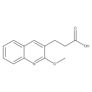 3-(2-Methoxyquinolin-3-yl)propanoic acid结构式