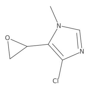 4-chloro-1-methyl-5-(oxiran-2-yl)-1H-imidazole Structure