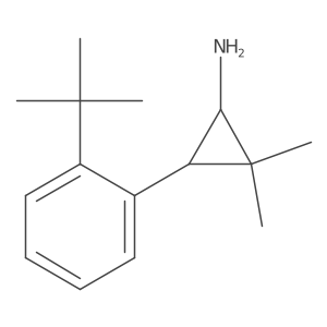 3-(2-Tert-butylphenyl)-2,2-dimethylcyclopropan-1-amine Structure