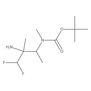 tert-butyl N-(3-amino-4,4-difluoro-3-methylbutan-2-yl)-N-methylcarbamate Structure