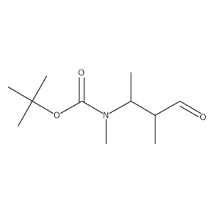 tert-butyl N-methyl-N-(3-methyl-4-oxobutan-2-yl)carbamate结构式