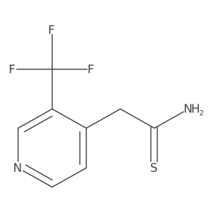 2-[3-(Trifluoromethyl)pyridin-4-yl]ethanethioamide Structure