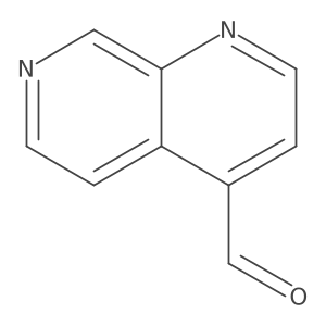 1,7-Naphthyridine-4-carbaldehyde结构式