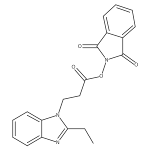 1,3-dioxo-2,3-dihydro-1H-isoindol-2-yl 3-(2-ethyl-1H-1,3-benzodiazol-1-yl)propanoate Structure